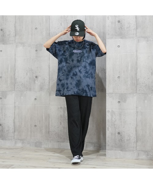 tシャツ タイダイフロントロゴTシャツ レディース メンズ tシャツ タイダイ染め 総柄 ユニセックス フロントロゴ Tシャツ