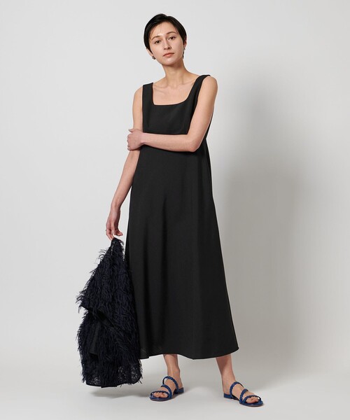 【新品未使用】ユナイテッドアローズ☆限定☆リネンワンピース☆ブラック UNITED ARROWS ワンピース リネンライク : ZOZOTOWN Yahoo!店