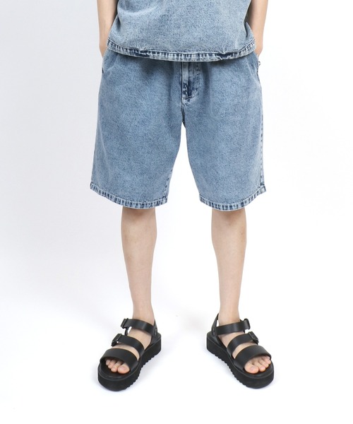 ANPAS ジーンズ Vintage Design Indigo Denim＆Color Half Pants