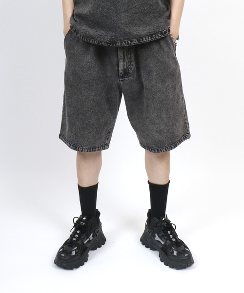 いんでぃご ANPAS ジーンズ Vintage Design Indigo Denim＆Color Half Pants