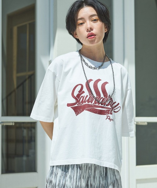 PAGEBOY(ページボーイ) tシャツ 半袖 サウナボーイコラボ フロ PAGEBOY(ページボーイ) tシャツ 半袖 サウナボーイコラボ フロ
