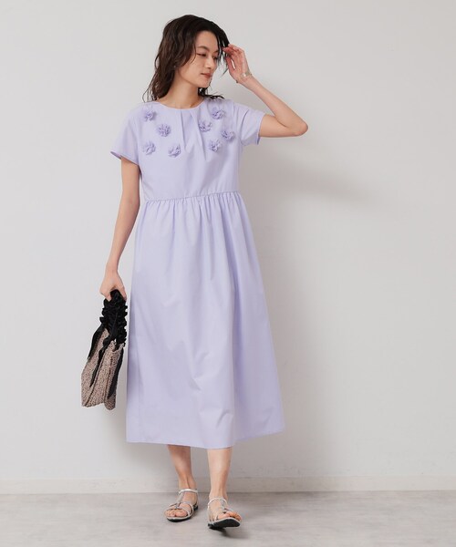 SunaUna（スーナウーナ） ワンピース 「接触冷感／フラワーモチーフ