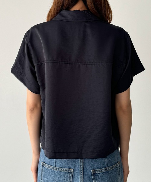 ブラウス シャツ El mar　テンセル開襟シャツ レディース CANAL JEAN ブラウス シャツ El mar テンセル開襟シャツ