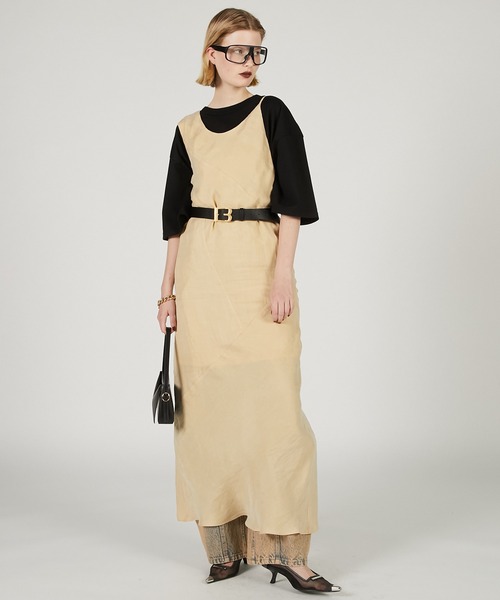 ワンピース PRANK PROJECT Back Open Dress Back Open Layered Dress - SALE