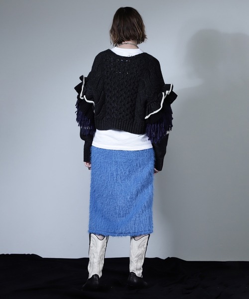 ROSE BUD ニット セーター (mici)Decorative cable knit
