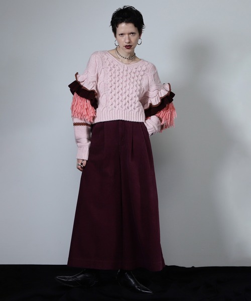 ROSE BUD ニット セーター (mici)Decorative cable knit