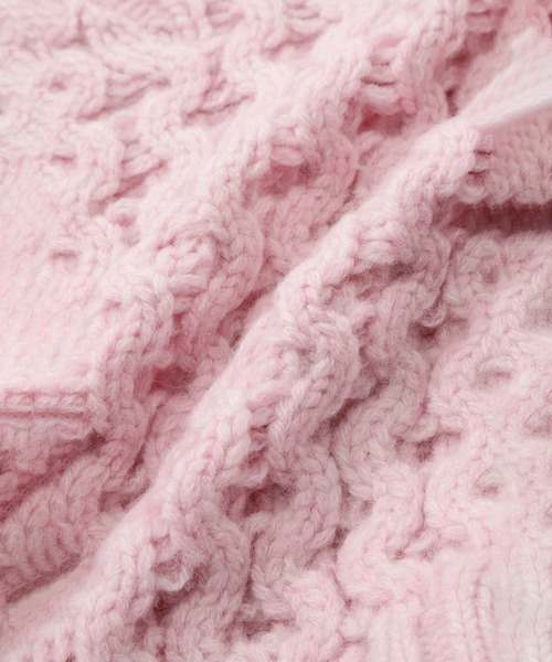 ニット セーター ROSE BUD KNIT レディース ROSE BUD ニット セーター (mici)Decorative cable knit