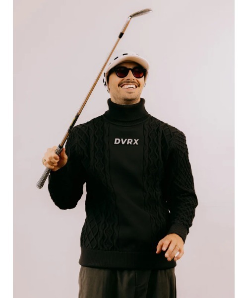 DEVEREUX GOLF セーター ニット 7G DVRX Knit Cable Turtle Neck