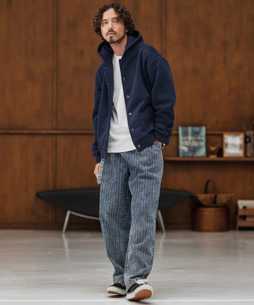 CAMBIO（カンビオ） パーカー mpa3855-裏起毛スウェットボタンフライ