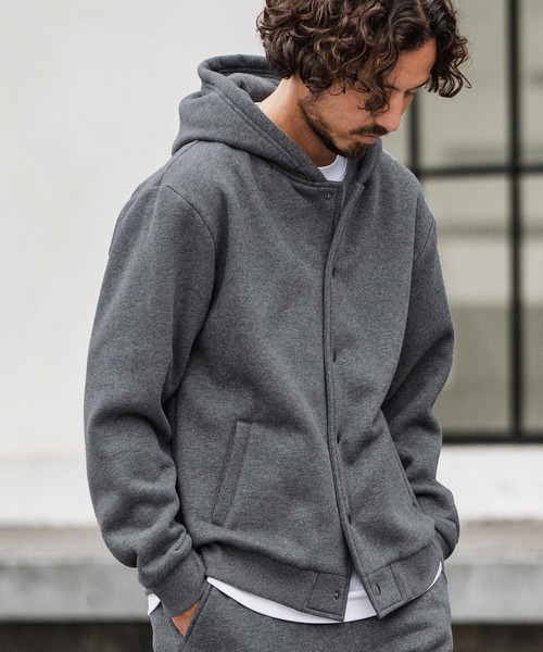 CAMBIO（カンビオ） パーカー mpa3855-裏起毛スウェットボタンフライ