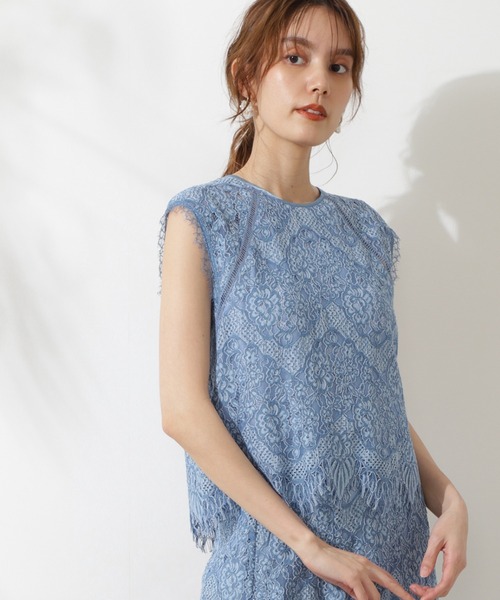 「JILL STUART」 ノースリーブブラウス MEDIUM ブルー レディース