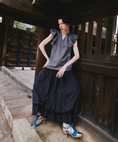 OMMO（オーエムエムオー） ワンピース BIG SHOULDER BALLOON OP