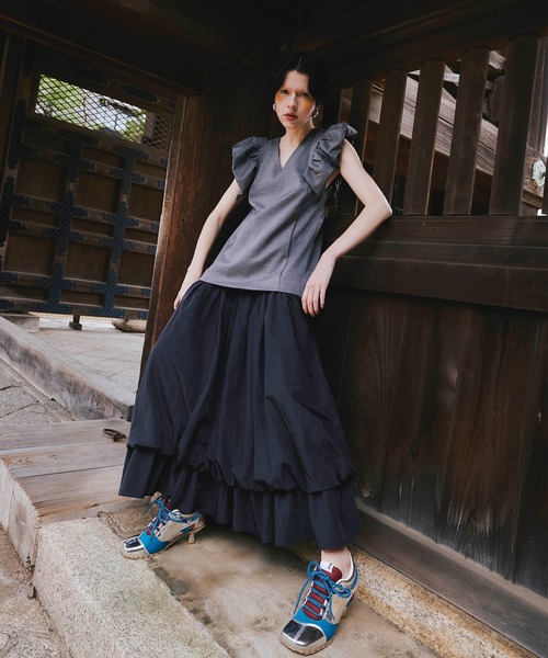 OMMO（オーエムエムオー） ワンピース BIG SHOULDER BALLOON OP