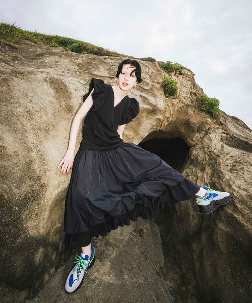 OMMO（オーエムエムオー） ワンピース BIG SHOULDER BALLOON OP