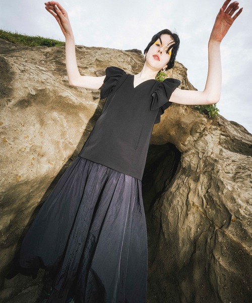 OMMO（オーエムエムオー） ワンピース BIG SHOULDER BALLOON OP