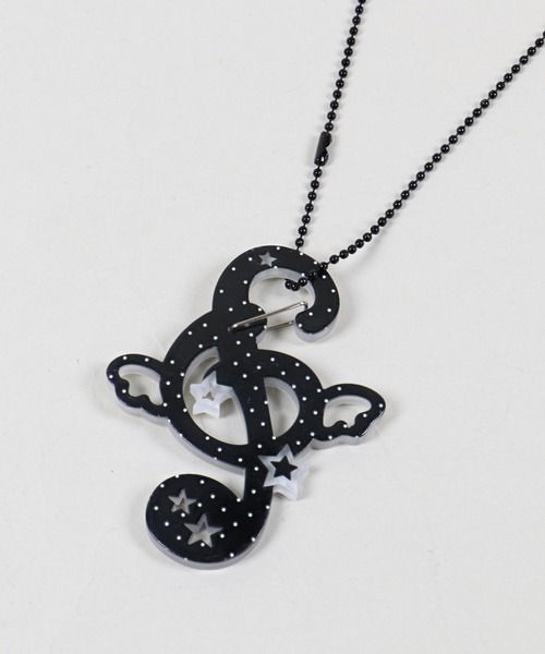 SPINNS（スピンズ） ネックレス アクリルカラビナネックレス/音符