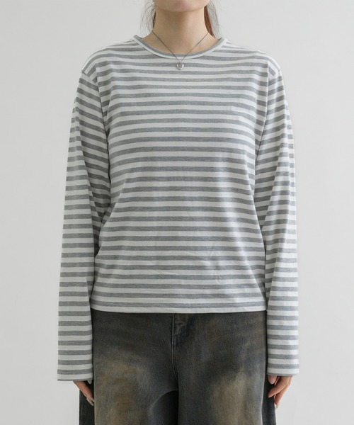 tシャツ 「EPNK」Border long sleeve tee / ボーダーロング