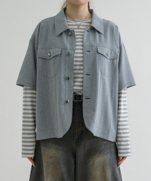 tシャツ 「EPNK」Border long sleeve tee / ボーダーロング