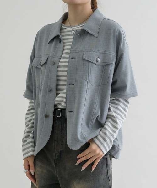 tシャツ 「EPNK」Border long sleeve tee / ボーダーロング