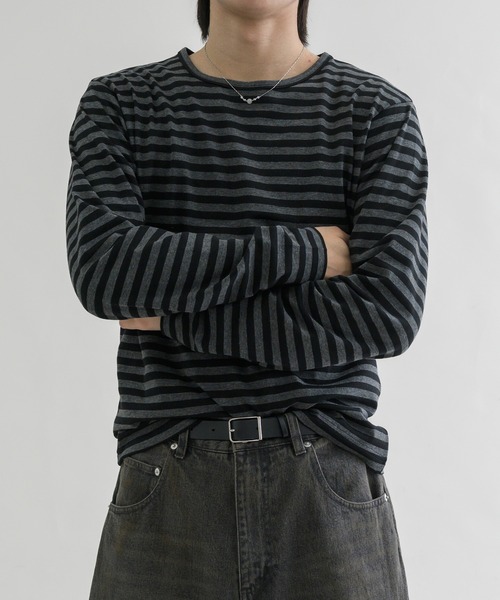 tシャツ 「EPNK」Border long sleeve tee / ボーダーロング