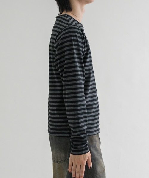kaja（カジャ） ロングスリーブボーダーTシャツ tシャツ 「EPNK」Border long sleeve tee / ボーダーロング
