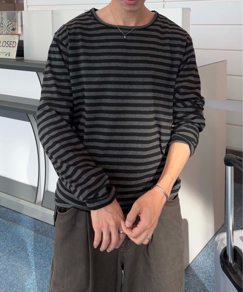 tシャツ 「EPNK」Border long sleeve tee / ボーダーロングスリーブtee