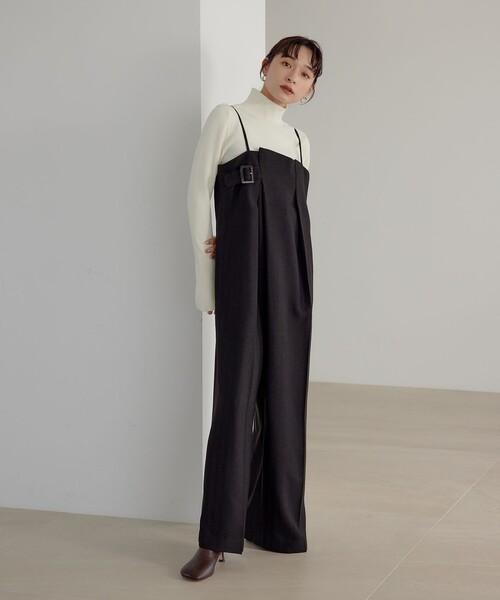 新品タグ付】EMMEL REFINES ブラックサロペットMサイズ