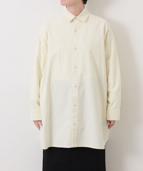 ジャーナルスタンダードラックス　コットンスウェード ジーンシャツ JOURNAL STANDARD LUXE（ジャーナルスタンダード ラックス） ブラウス