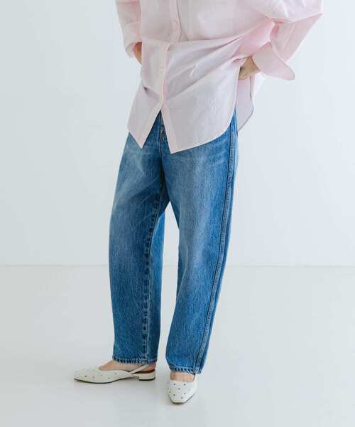 「URBAN RESEARCH」 加工デニムパンツ 36 インディゴブルー レディース