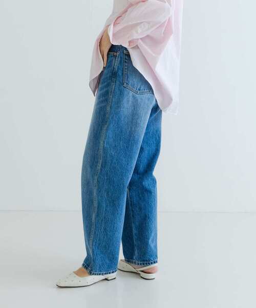 「URBAN RESEARCH」 加工デニムパンツ 36 インディゴブルー レディース