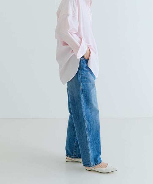 「URBAN RESEARCH」 加工デニムパンツ 36 インディゴブルー レディース