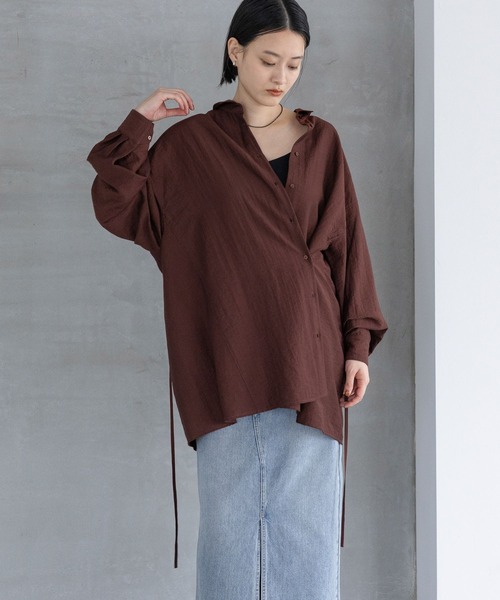 カシュクールシャツ A part by（アパートバイ） ブラウス シャツ カシュクールシャツ