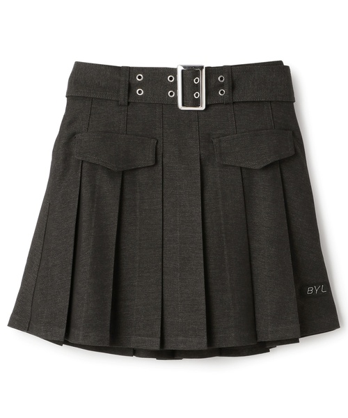 by LOVEiT スカート ベルトつきタックスカート キッズ 子供服 女の子