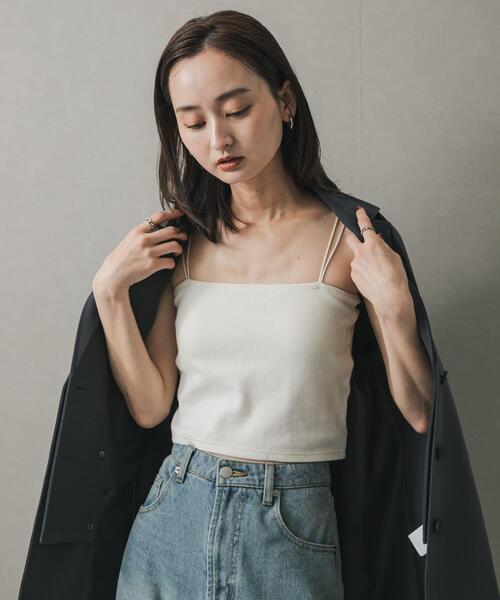 SENSE OF PLACE by URBAN RESEARCH キャミソール クロップドカップツキ