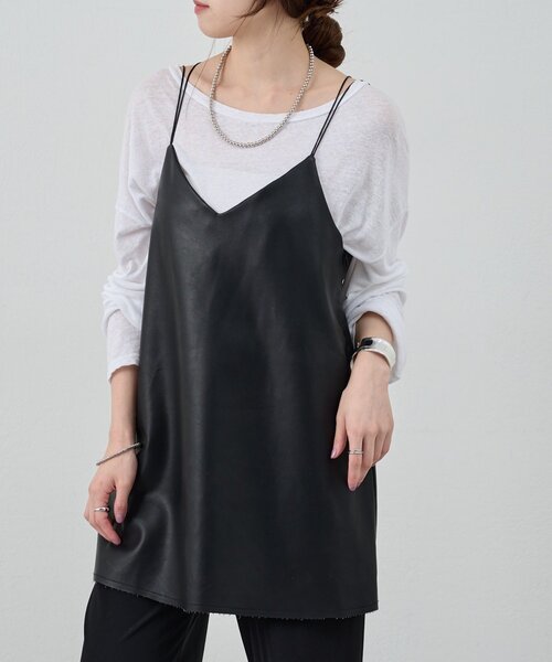 SHENERY（シーナリー） ブラウス シャツ 「レイヤードにも」レザー