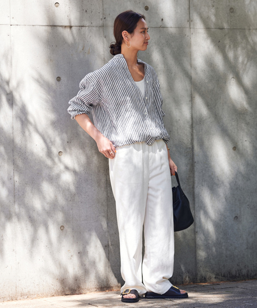 「FRAMeWORK」 チノパンツ 38 ホワイト レディース_画像6