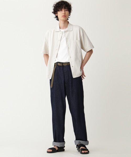 MHL.（エムエイチエル） 半袖シャツ MEDIUM オフホワイト メンズ