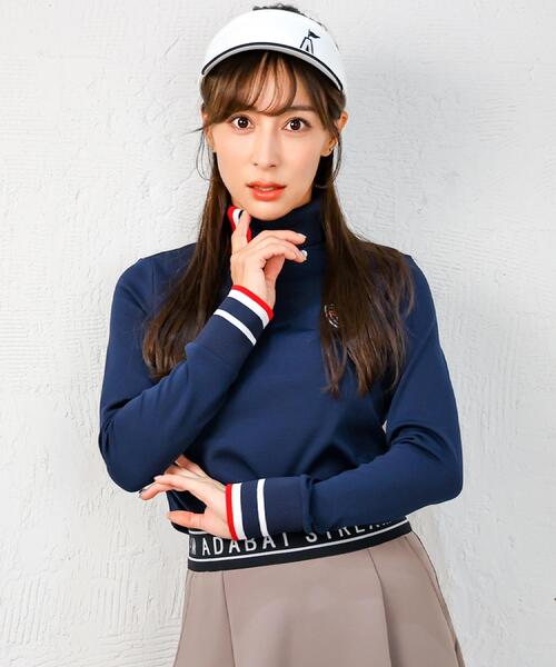 UVカット/吸水速乾 タイポグラフィモックネックT ADABAT STREAM