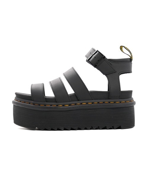 「Dr. Martens」 フラットサンダル 6 ブラック レディースの画像