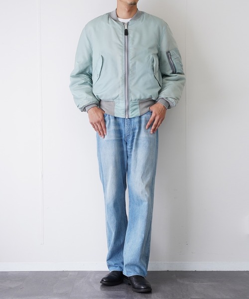 【90s vintage】フライトジャケット　A2 G1 シープスキン　M 短丈 90s GAP MA-1 Type Flight Jacket | VOSTOK