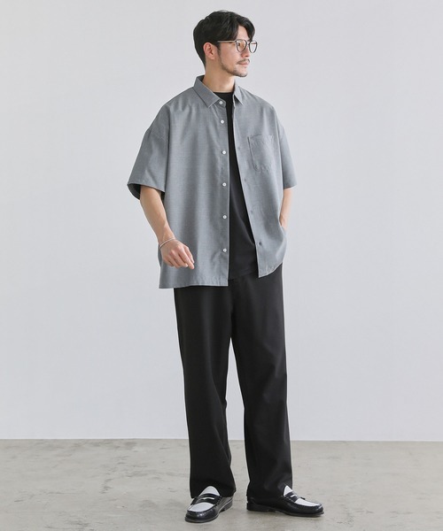 「SPU」 半袖シャツ M ライトグレー メンズ_画像7