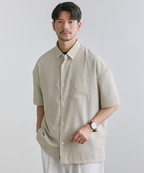 「SPU」 半袖シャツ M ライトグレー メンズ_画像8