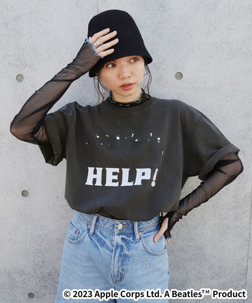 The Beatles 「GOOD ROCK SPEED」半袖Tシャツ FREE グレー レディース