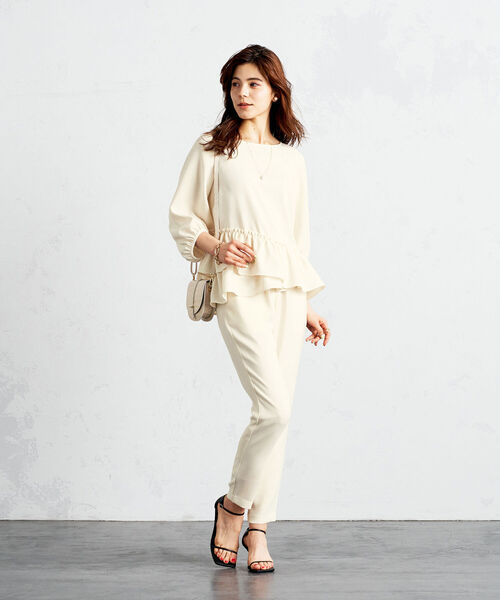 「NOLLEY'S Sophi」 7分袖ブラウス FREE グレイッシュベージュ レディース_画像3