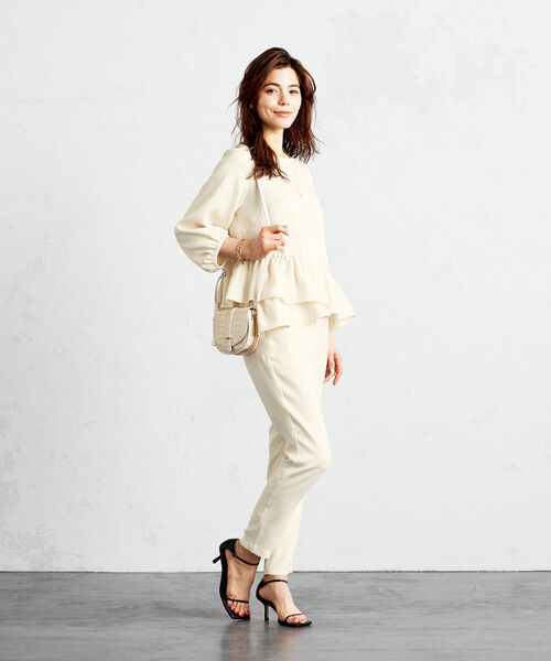 「NOLLEY'S Sophi」 7分袖ブラウス FREE グレイッシュベージュ レディース_画像4