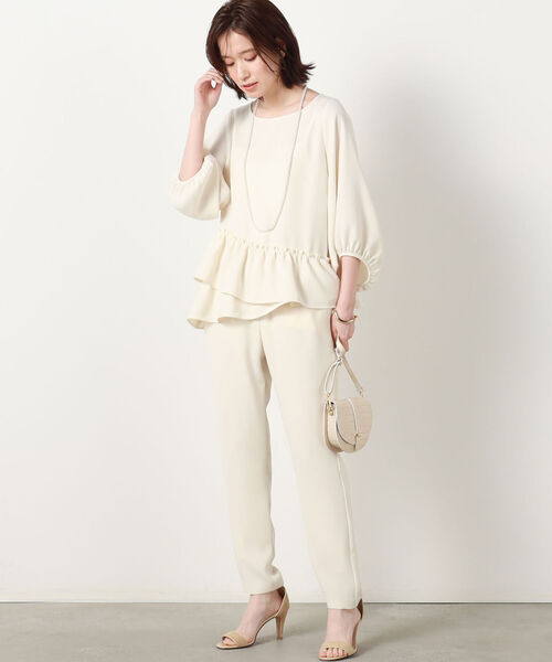 「NOLLEY'S Sophi」 7分袖ブラウス FREE グレイッシュベージュ レディース_画像7