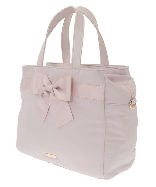 メゾン ド フルール（Maison de FLEUR）/グログランリボン3ルーム2Wayトートバッグ Maison de FLEUR（メゾンドフルール） トートバッグ グログランリボン3