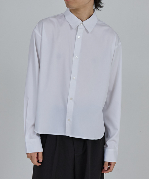 AH ABAHOUSE シャツ LONG SLEEVE CROPPED SHIRT / ロングスリーブ