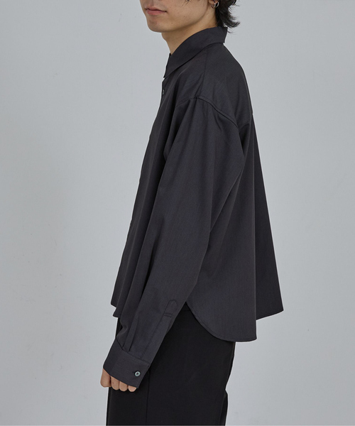 AH ABAHOUSE シャツ LONG SLEEVE CROPPED SHIRT / ロングスリーブ
