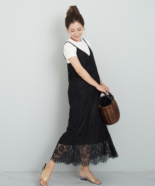 CHOCOA（チョコア） キャミソールワンピース FREE ブラック レディース